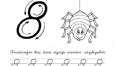 8 Rakamı Çizgi Çalışması