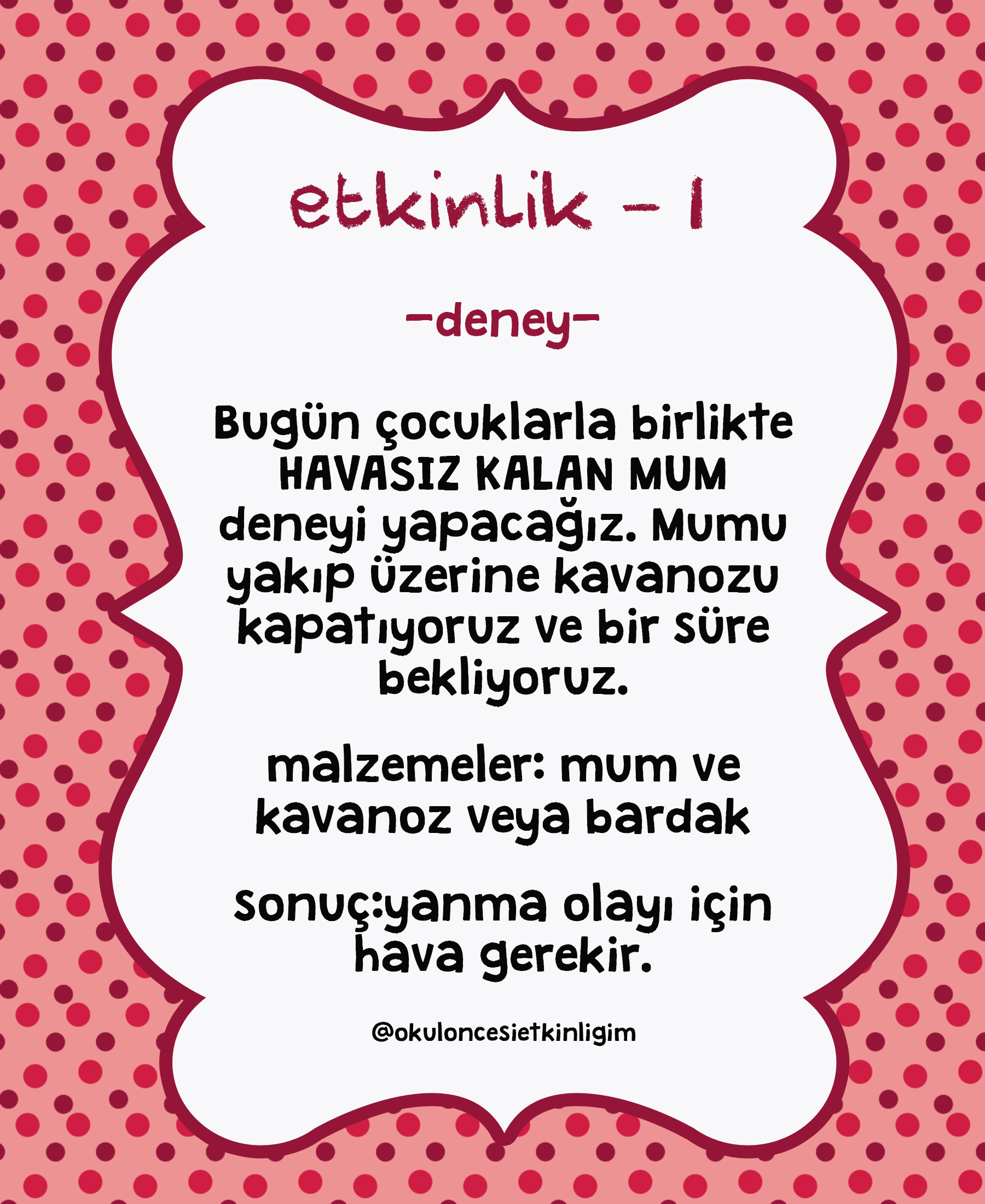 evde etkinlik örnekleri 1