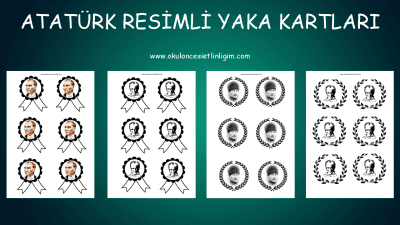 Atatürk Haftası Yaka Kartı Örnekleri